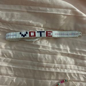 American eagle, beaded drawstring bracelet